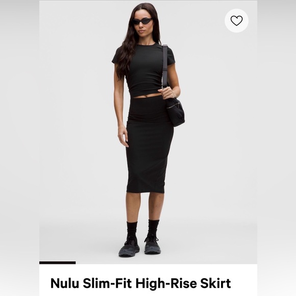 lululemon athletica Dresses & Skirts - Nulu Slim-Fit High-Rise Skirt - black size 6 NWOT PERFECT